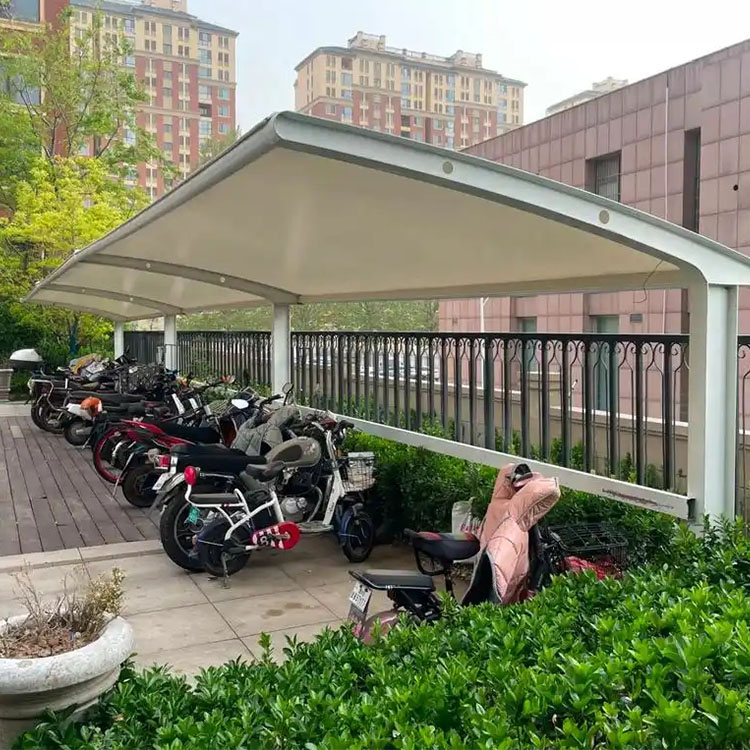 咸阳膜结构电动车棚